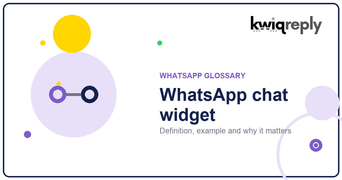 What is WhatsApp chat widget?