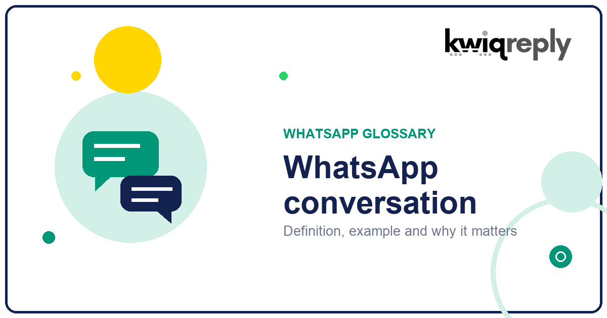 What is WhatsApp conversation?