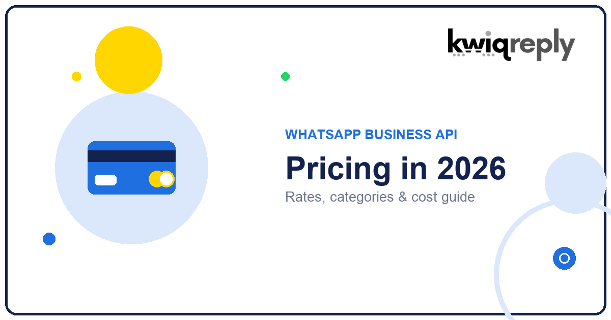 WhatsApp Business API pricing 2026