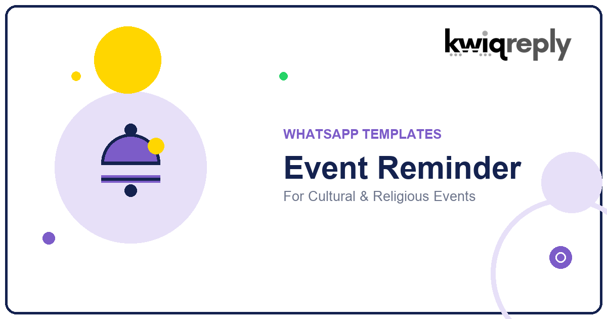 WhatsApp Event Reminder Templates for Cultural & Religious Events (6 Examples)