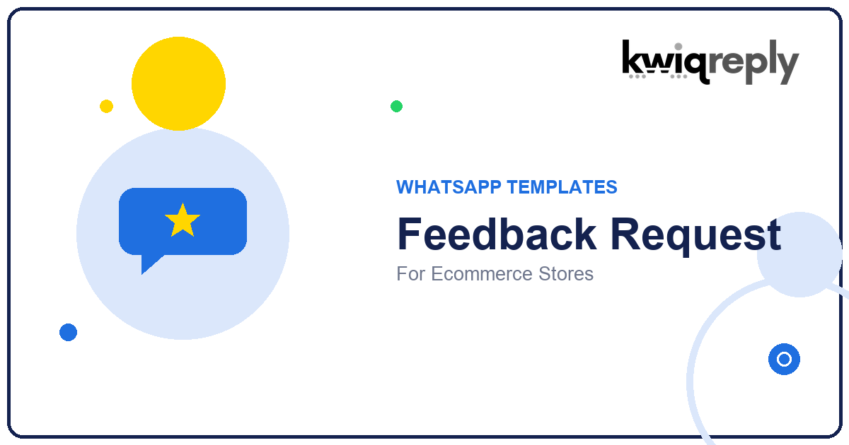 WhatsApp Feedback Request Templates for Ecommerce Stores (6 Examples)