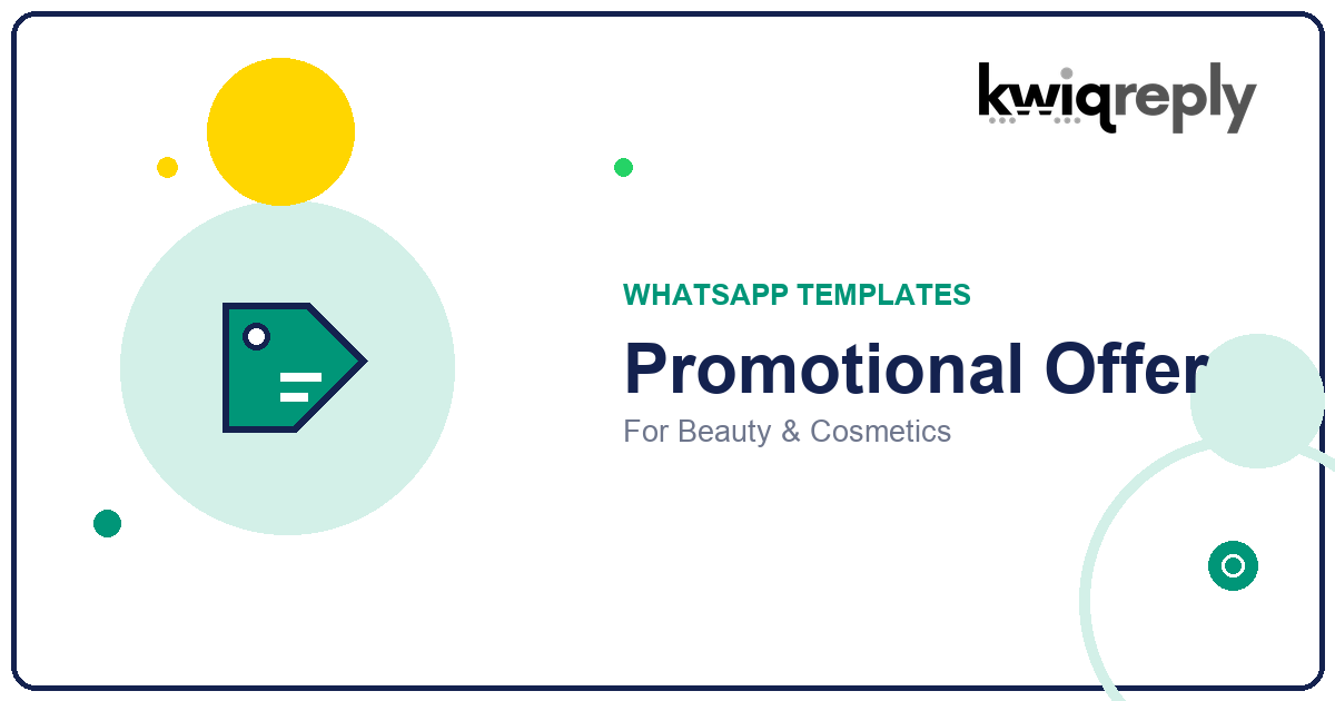 WhatsApp Promotional Offer Templates for Beauty & Cosmetics (6 Examples)