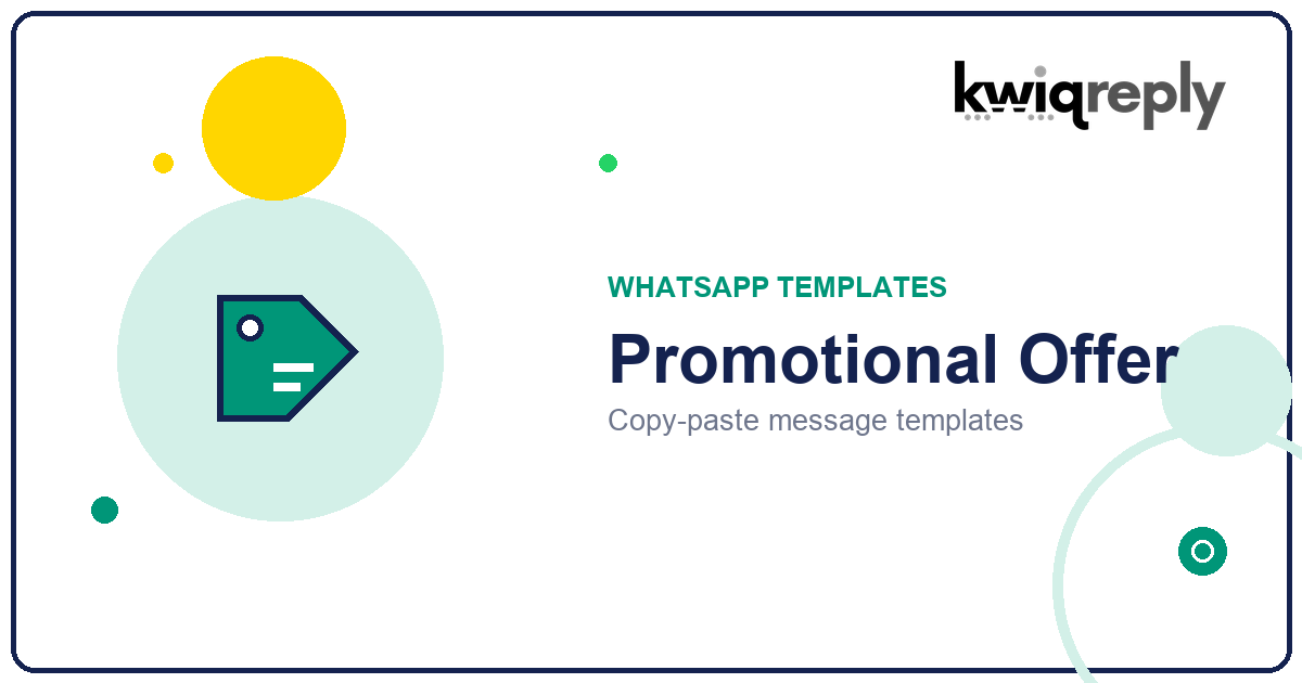 WhatsApp Promotional Message Templates (10 That Convert)