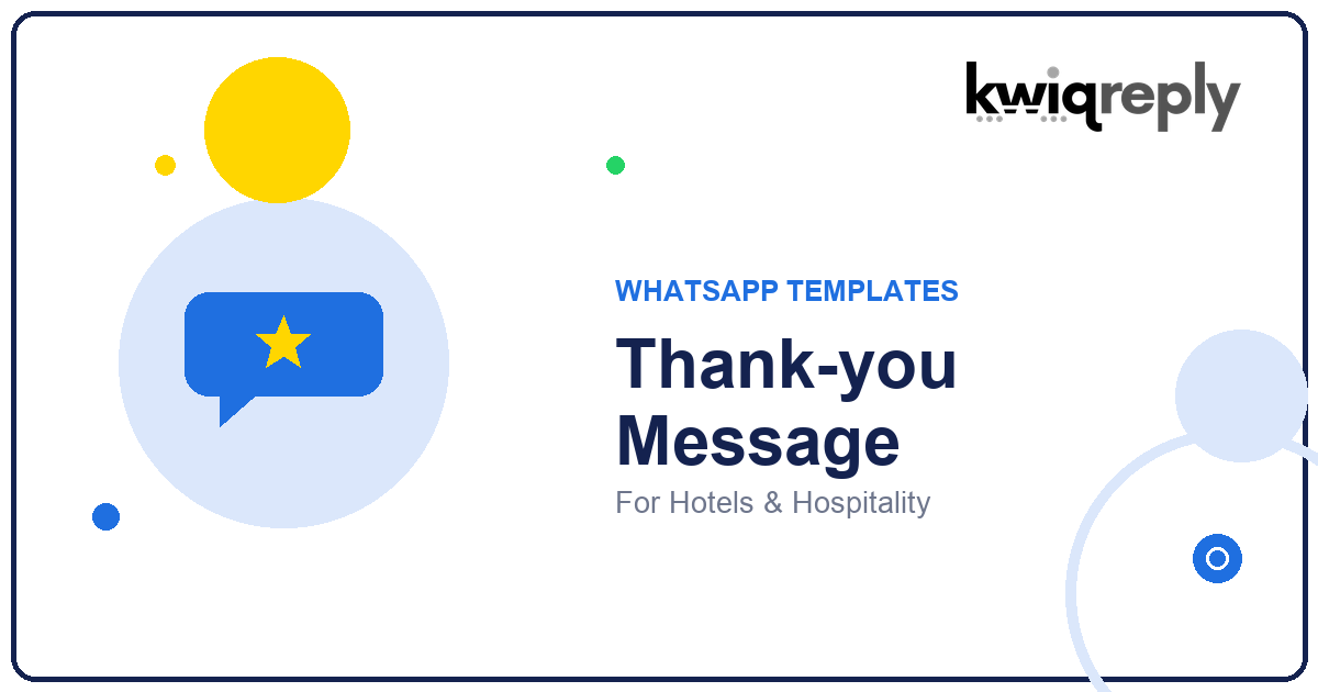 WhatsApp Thank-you Message Templates for Hotels & Hospitality (6 Examples)